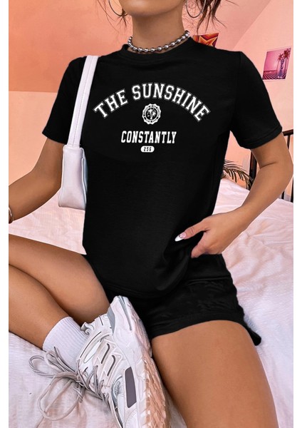 Only Trend Wear Unisex Sunshine Baskılı Şort Takım