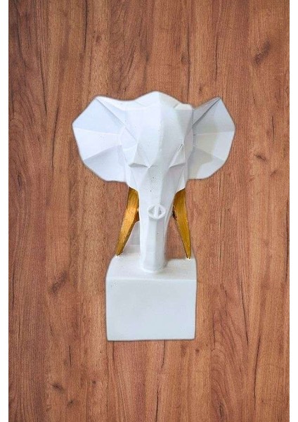 Kübik Fil Başı Biblo