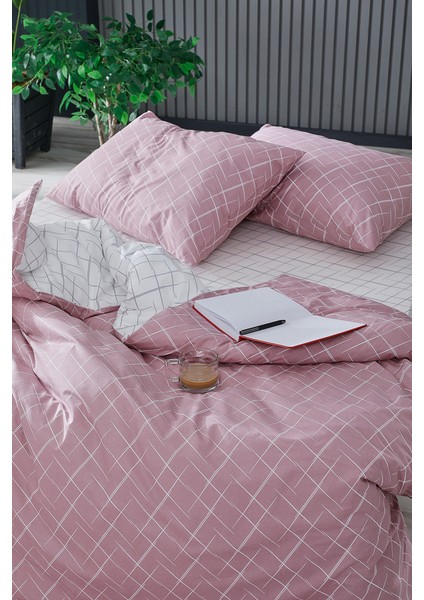 Glimmer Easy Cotton Tek King Size Nevresim Takımı - Gül Kurusu modelleri