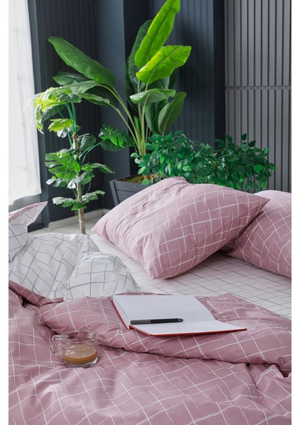 Glimmer Easy Cotton Tek King Size Nevresim Takımı - Gül Kurusu fırsatları