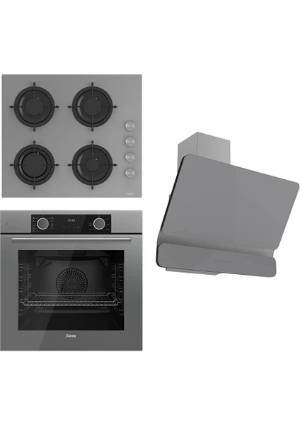 Steamart&fryart Serisi Buharlı Pişirme Gri Set (CS208 + XE64CPR +D082 )