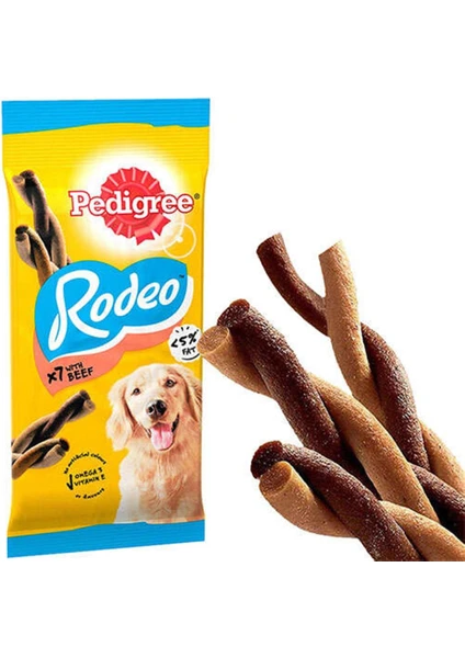 Rodeo Biftekli Köpek Ödül Maması 7'li 123 g