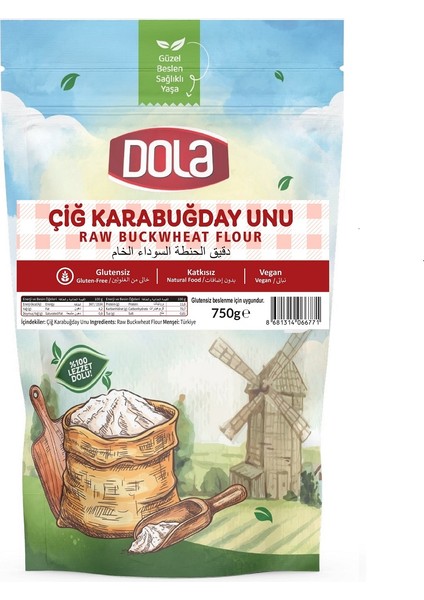 Glutensiz Karabuğday Unu 750 gr