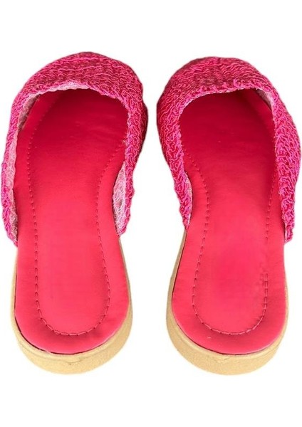 Kadın Dantel Işlemeli Terlik Pembe indirimleri