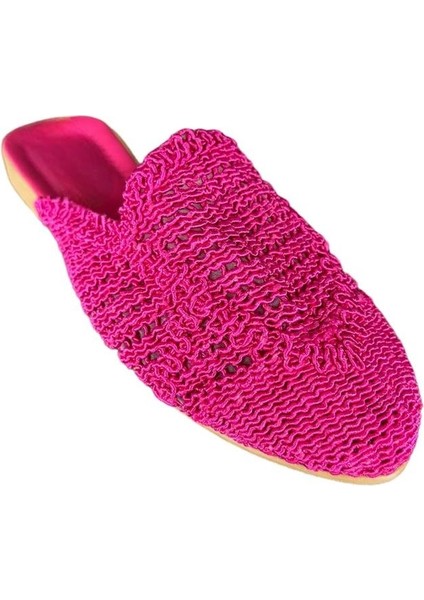 Kadın Dantel İşlemeli Terlik PEMBE modelleri