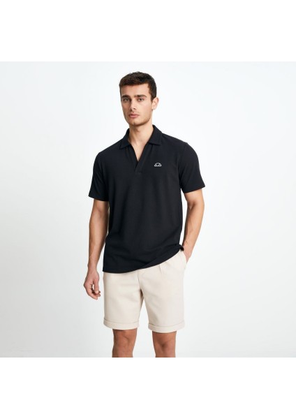 Erkek Polo Tişört Siyah EM146-BK