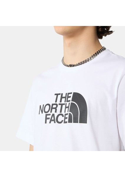 The North Face Easy Erkek Beyaz Tişört (NF0A87N5FN41)