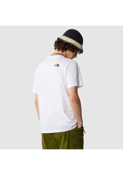 Simple Dome Erkek Beyaz Tişört (NF0A87NGFN41) fiyatları