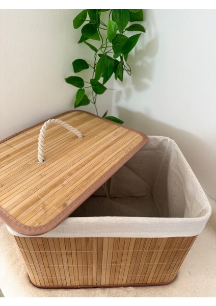 Home Naturel Bambu Düzenleyici Organizer Bambu Sepet Bambu Kutu