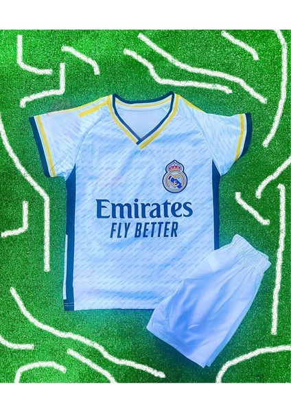 Real Madrid Çocuk T-Shirtözel Tasarım Beyaz