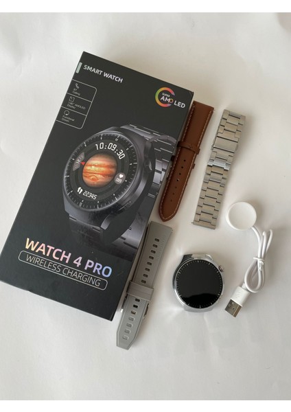 Tekiz Teknoloji Watch 4 Pro Gt Iphone ve Android Uyumlu Siyah Akıllı Saat