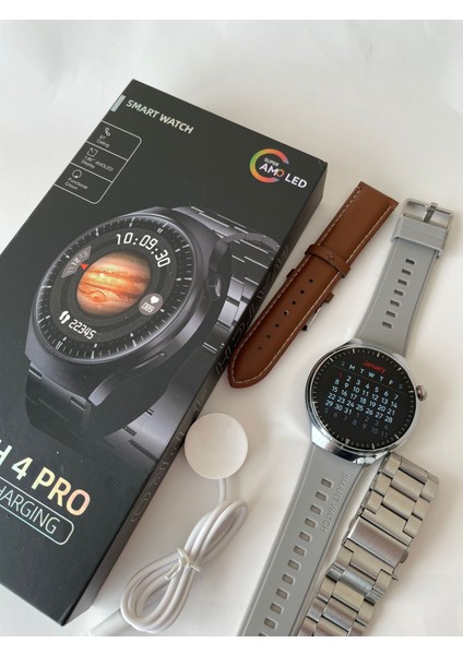 Tekiz Teknoloji Watch 4 Pro Gt Iphone ve Android Uyumlu Siyah Akıllı Saat