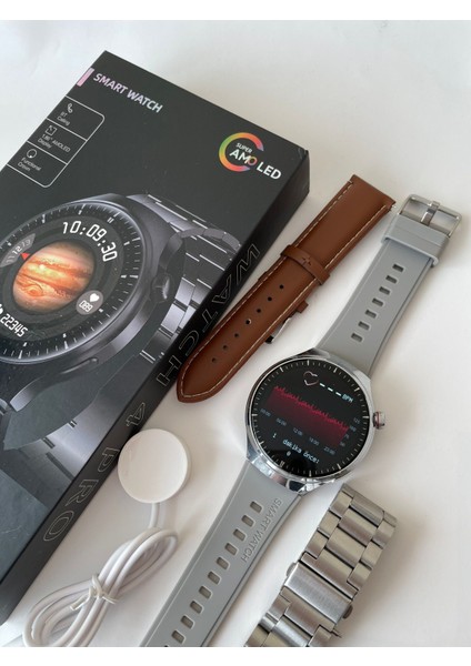 Tekiz Teknoloji Watch 4 Pro Gt Iphone ve Android Uyumlu Siyah Akıllı Saat