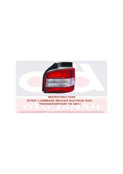 MAR-611529 Stop Lambası Beyaz Duysuz Sol Transporter T5 05