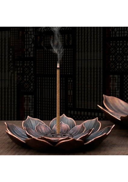Alaşım Tütsü Brülör Mini Tütsü Sopa Standı Aromaterapi Tütsü Brülör Tapınak Çayevi Ev Dekorasyon Lotus Tütsü Tutucu (Yurt Dışından) fiyatları