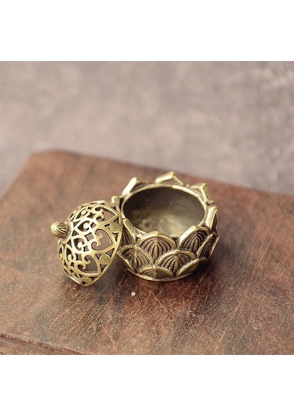 A2 4X4X2CM Stili Mini Tütsü Brülör Metal El Sanatları Ev Dekorasyonu 3 Renk Tibet Lotus Tütsü Brülör Alaşım (Yurt Dışından) fiyatları