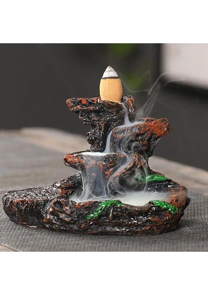 No.5 Tarzı Yaratıcı Reçine Duman Şelale Tütsü Brülör Dağlar Nehirler Tütsü Brülör Tutucu Buhurdan Aromaterapi Ev Dekorasyonu Aksesuarları (Yurt Dışından) indirimleri