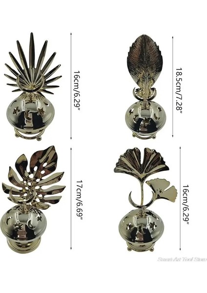 F2-12.5X17CM Stili Yıldız Ay Şekli Tütsü Brülör Mumluk Çift Kullanımlı Ramazan Orta Doğu Arap Aroma Difüzör Eid Müslüman S Için (Yurt Dışından) indirimleri