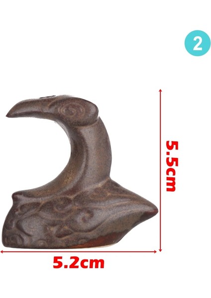 No.2 Tarzı 1 Adet Zanaat Çin Tarzı Masaüstü Süs Ev Dekorasyonu Seramik Koku Lambası Tütsü Tutucu Geri Akış Buhurdan (Yurt Dışından)