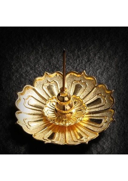 H Tarzı Alaşım Tütsü Brülör Çubuk Tutucu Plaka Budizm Lotus Censer Nasturtium Sandal Ağacı Bobin Taban Tapınakları Yoga Stüdyoları Ev Dekorasyonu (Yurt Dışından)