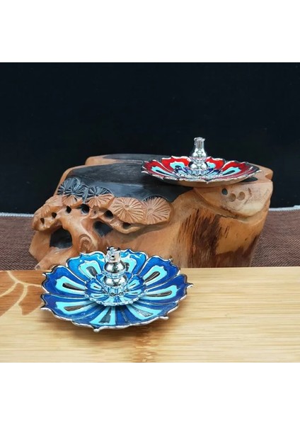 H Tarzı Alaşım Tütsü Brülör Çubuk Tutucu Plaka Budizm Lotus Censer Nasturtium Sandal Ağacı Bobin Taban Tapınakları Yoga Stüdyoları Ev Dekorasyonu (Yurt Dışından) indirimleri