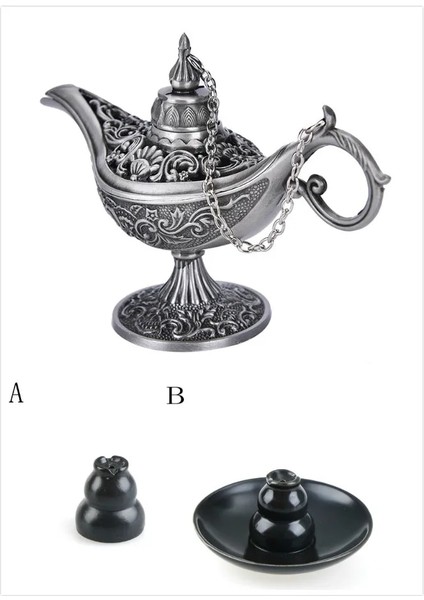 Mor Tarzı 1pcs Antique Style Retro Vintage And Gothic Gift Tin Alloy Incense Burner For Children Home Decoration (Yurt Dışından)