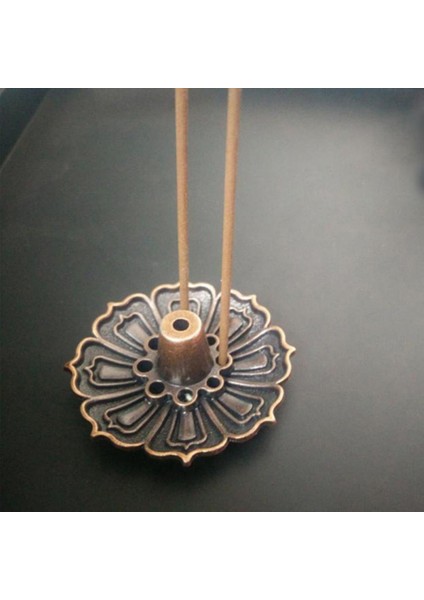 Altın Kırmızı Stil 9-Delik Lotus Bakır Taşınabilir Çiçek Tütsü Tutucu Mini Dekoratif Tütsü Çubukları Brülör Pratik Çayevi Ev Dekorasyonu (Yurt Dışından) fiyatları