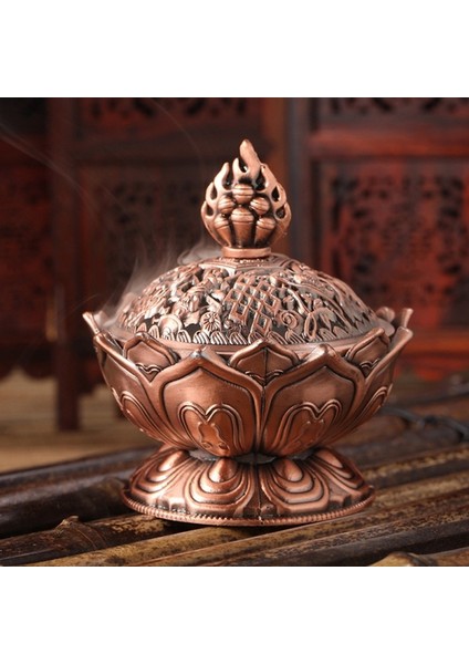 Bir Stil Lotus Çiçeği Tütsü Brülör Alaşımı Çinko-Bakır Dese Buda Tütsü Tutucu Brülör Pirinç Sandal Ağacı Buhurdan Tütsü Sıcak Sıcak (Yurt Dışından)