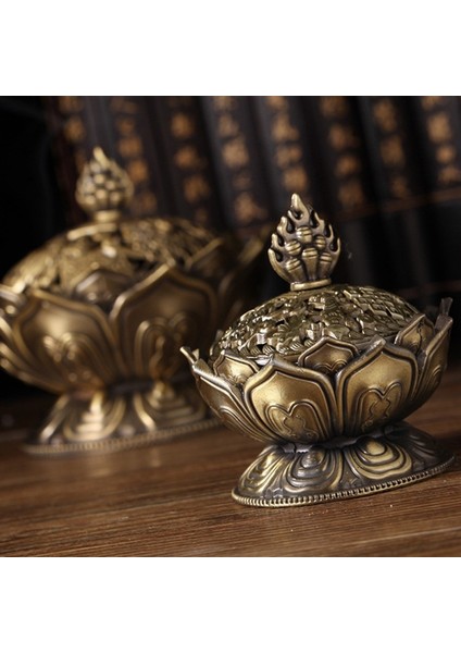 Bir Stil Lotus Çiçeği Tütsü Brülör Alaşımı Çinko-Bakır Dese Buda Tütsü Tutucu Brülör Pirinç Sandal Ağacı Buhurdan Tütsü Sıcak Sıcak (Yurt Dışından)