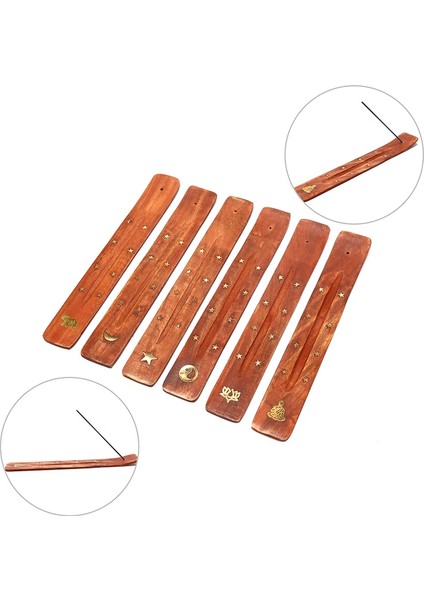A6 Stili 1 Adet Doğal Düz Ahşap Tütsü Brülör Sopa Kül Catcher Tutucu Tütsü Kül Kurulu Aromaterapi Ev Dekor Buhurdan Aracı (Yurt Dışından) modelleri