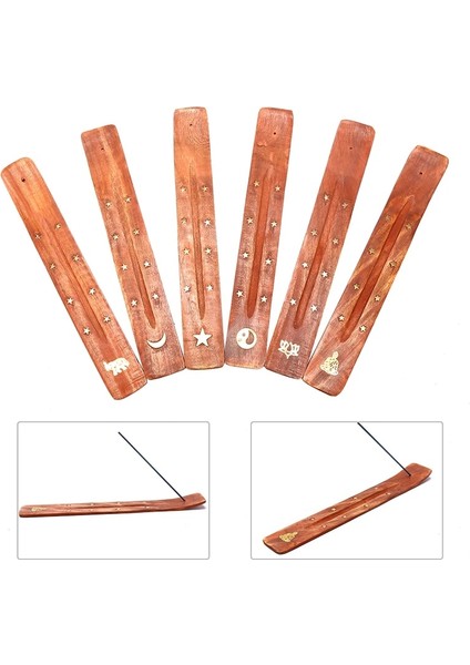 A6 Stili 1 Adet Doğal Düz Ahşap Tütsü Brülör Sopa Kül Catcher Tutucu Tütsü Kül Kurulu Aromaterapi Ev Dekor Buhurdan Aracı (Yurt Dışından) fırsatları