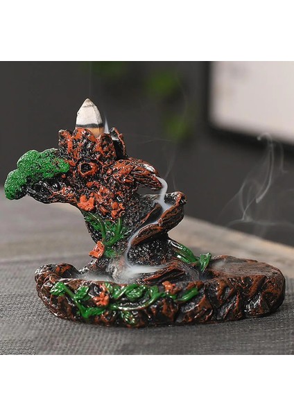 No.8 Stili Resin Mountains Incense Holder Aromatherapy Rivers Censer Smoke Waterfall Backflow Incense Burners Office Handicrafts Home Decor (Yurt Dışından) modelleri