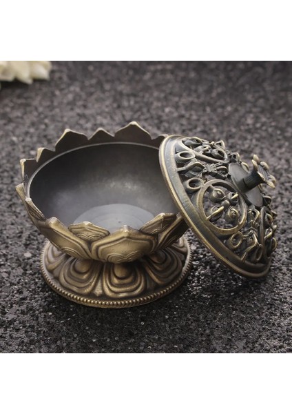 Lotus Çiçeği Tütsü Brülör Budizm Buda Tutucu Pirinç Mini Buhurdan Tütsü Metal El Sanatları Ev Dekorasyonu (Yurt Dışından) fiyatları