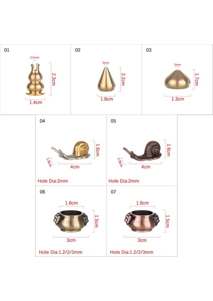 No.13 Tarzı 1pc Mini Cafe Ornament Home Decor Buddhism Gadgets Ash Catcher Joss-Stick Inserted Incense Holder Copper Censer (Yurt Dışından)