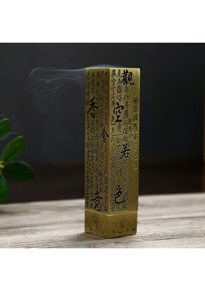 Bronz Tarzı Kalp Sutra Alaşım Budist Tütsü Çubuk Tutucu Yanan Joss Insence Kutusu Brülör Evde Çay Evi Ev Dekorasyonunda Kullanın (Yurt Dışından)