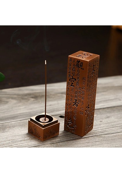 Bronz Tarzı Kalp Sutra Alaşım Budist Tütsü Çubuk Tutucu Yanan Joss Insence Kutusu Brülör Evde Çay Evi Ev Dekorasyonunda Kullanın (Yurt Dışından) fırsatları