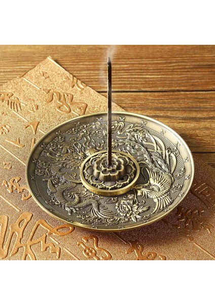 Çift Ejderha Bronz Stili Çin Ejderha Tütsü Tutucu Retro 5 Delik Lotus Tütsü Brülörleri Sopa Koni Buhurdan Plaka Budizm Ev Ofis Dekorasyon El Sanatları (Yurt Dışından) fiyatları