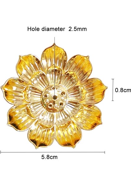 Altın S Stili Alaşım Tütsü Brülör Çubuk Tutucu Budizm Lotus Hattı Tütsü Tabağı Sandal Ağacı Bobin Taban Tapınakları Yoga Stüdyoları Fengshui Dekor (Yurt Dışından)