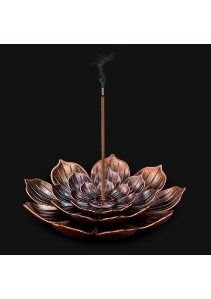 Altın S Stili Alaşım Tütsü Brülör Çubuk Tutucu Budizm Lotus Hattı Tütsü Tabağı Sandal Ağacı Bobin Taban Tapınakları Yoga Stüdyoları Fengshui Dekor (Yurt Dışından)