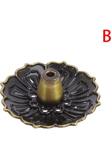 No.8 Stili Sıcak Satış 1 Adet Alaşım Tütsü Brülör Çubuk Tutucu Plaka Budizm Lotus Censer Bronz Nasturtium Tütsü Brülör 12 Stilleri (Yurt Dışından)