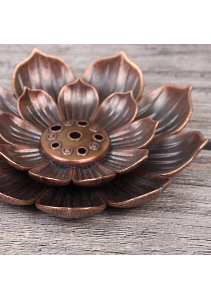 No.8 Stili Sıcak Satış 1 Adet Alaşım Tütsü Brülör Çubuk Tutucu Plaka Budizm Lotus Censer Bronz Nasturtium Tütsü Brülör 12 Stilleri (Yurt Dışından)
