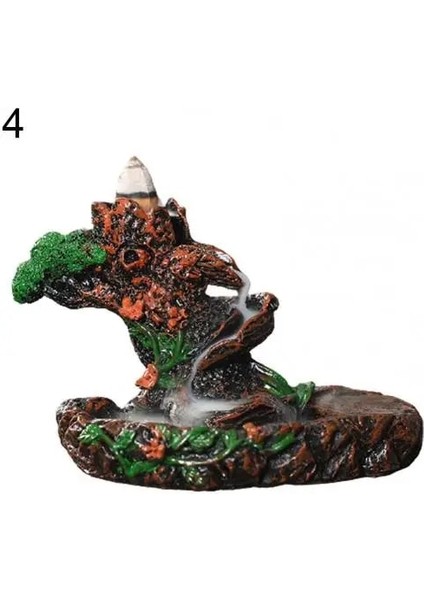 No.4 Tarzı Yaratıcı Duman Şelale Tütsü Brülör Dağlar Nehirler Tütsü Brülör Tutucu Buhurdan Aromaterapi Ev Dekorasyonu Aksesuarları (Yurt Dışından)