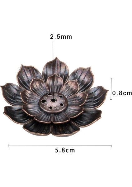 Bronz-S Tarzı Alaşım Tütsü Brülör Çubuk Tutucu Budizm Lotus Hattı Tütsü Tabağı Sandal Ağacı Bobin Taban Tapınakları Yoga Stüdyoları Ev Dekorasyonu (Yurt Dışından)