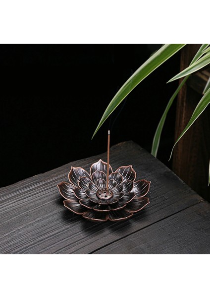 L Tarzı Alaşım Tütsü Brülör Çubuk Tutucu Budizm Lotus Hattı Tütsü Tabağı Sandal Ağacı Bobin Taban Tapınakları Yoga Stüdyoları Ev Dekorasyonu (Yurt Dışından)