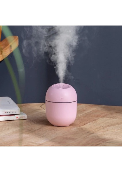Pembe Tarzı Air Humidifier Incense Burner 220ML Ultrasonic Aroma Essential Oil Diffuser Home Car USB Fogger Mist Maker With LED Night Lamp (Yurt Dışından)