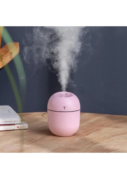 Pembe Tarzı Air Humidifier Incense Burner 220ML Ultrasonic Aroma Essential Oil Diffuser Home Car USB Fogger Mist Maker With LED Night Lamp (Yurt Dışından) fiyatları