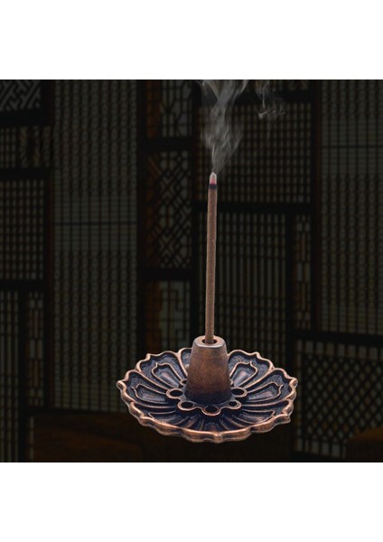 Altın Tarzı Alaşım Tütsü Brülör Çubuk Tutucu Budizm Lotus Hattı Tütsü Tabağı Sandal Ağacı Bobin Taban Tapınakları Yoga Stüdyoları Ev Dekorasyonu (Yurt Dışından)