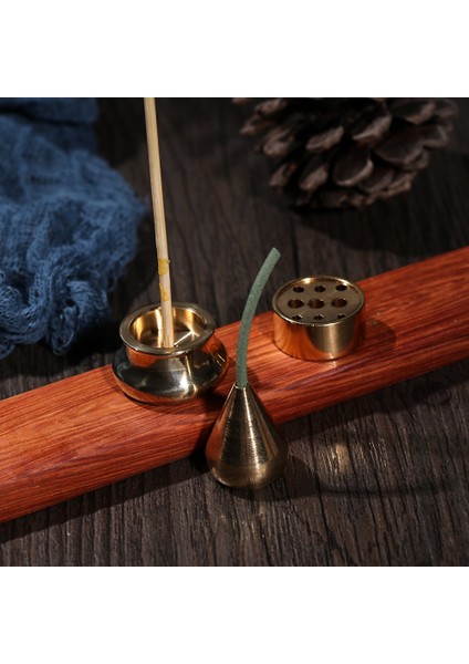 Bakır Fil Tarzı 1 Adet Mini Cafe Süs Budizm Alet Kül Catcher Joss-Stick Takılı Tütsü Tutucu Bakır Buhurdan Ev Dekorasyon (Yurt Dışından)