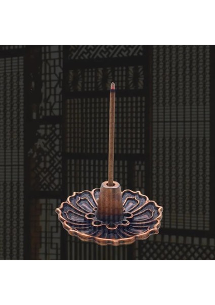 C Stili 9-Delik Bakır Tütsü Tutucu Mini Lotus Çiçeği Tütsü Çubukları Brülör Konileri Buhurdan Budist Çayevi Ev Dekorasyon Aksesuarları (Yurt Dışından) indirimleri