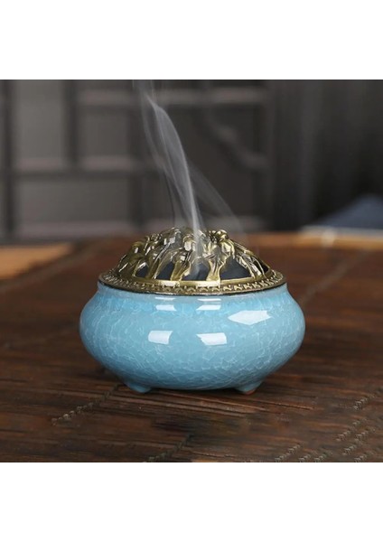No.4 Tarzı Vintage Ceramic Incense Burner Meditation Buddhist Zen Censer Decoractive Incense Holder Office Desktop Ornament Home Decoration (Yurt Dışından) modelleri